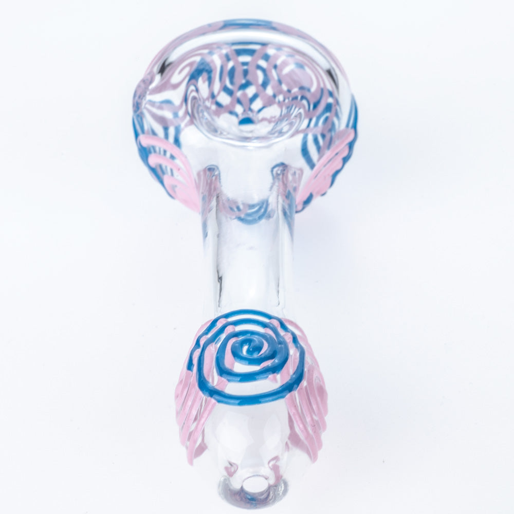 1.58 Spiral Pattern Glow-In-The-Dark Glass Pipe