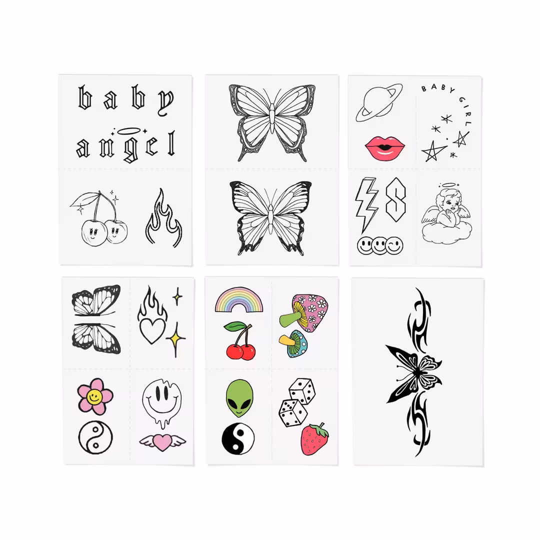 Inked by Dani  Y2K Nostalgia Temporary Tattoo Pack