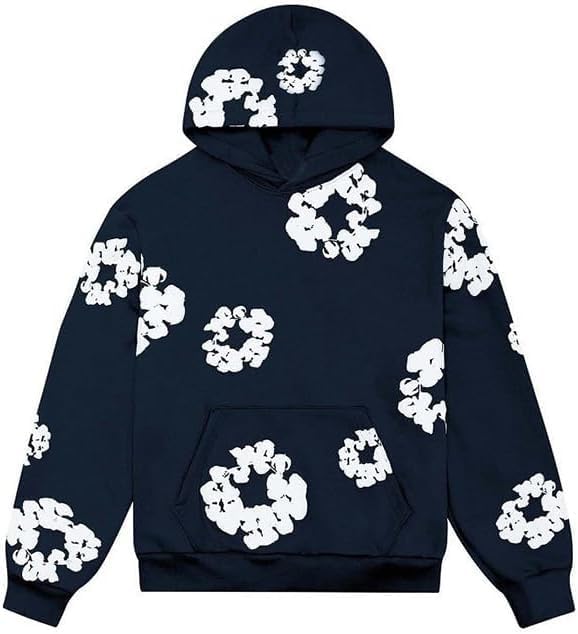 Denim Tears Cotton Wreath Hoodie Navy