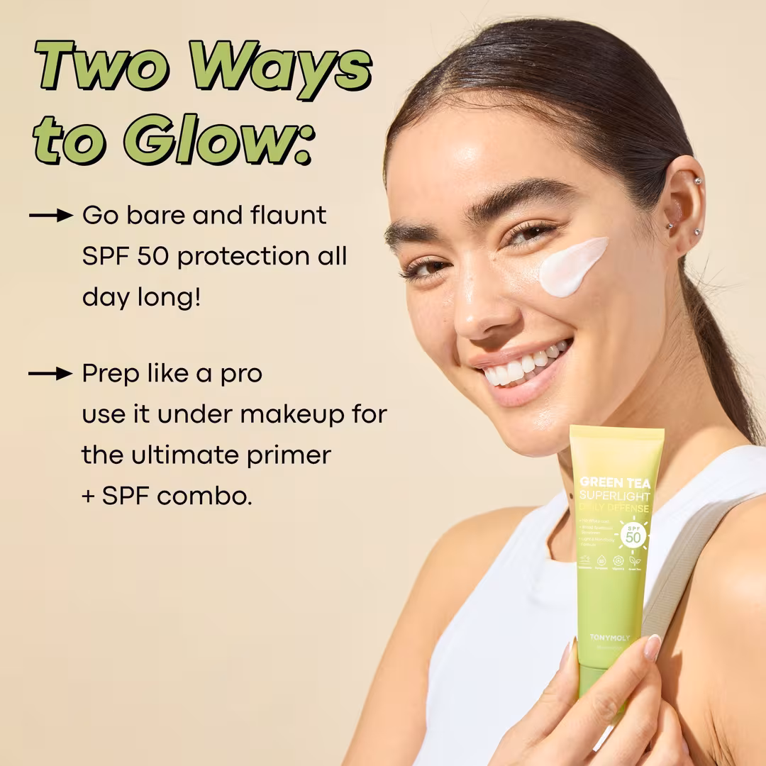 TONYMOLY  Green Tea Superlight Daily Defense Sun Screen SPF 50
