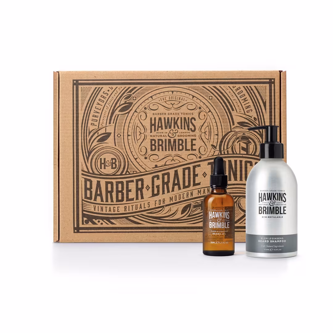 Hawkins & Brimble  Eco-Refillable Beard Regime Bundle