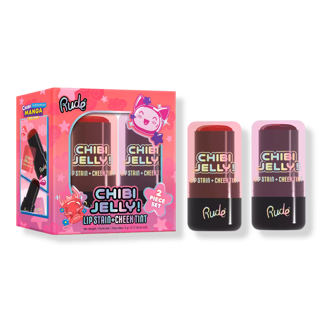 Rude  Chibi Manga Collection Chibi Jelly! Lip Stain + Cheek Tint Duo