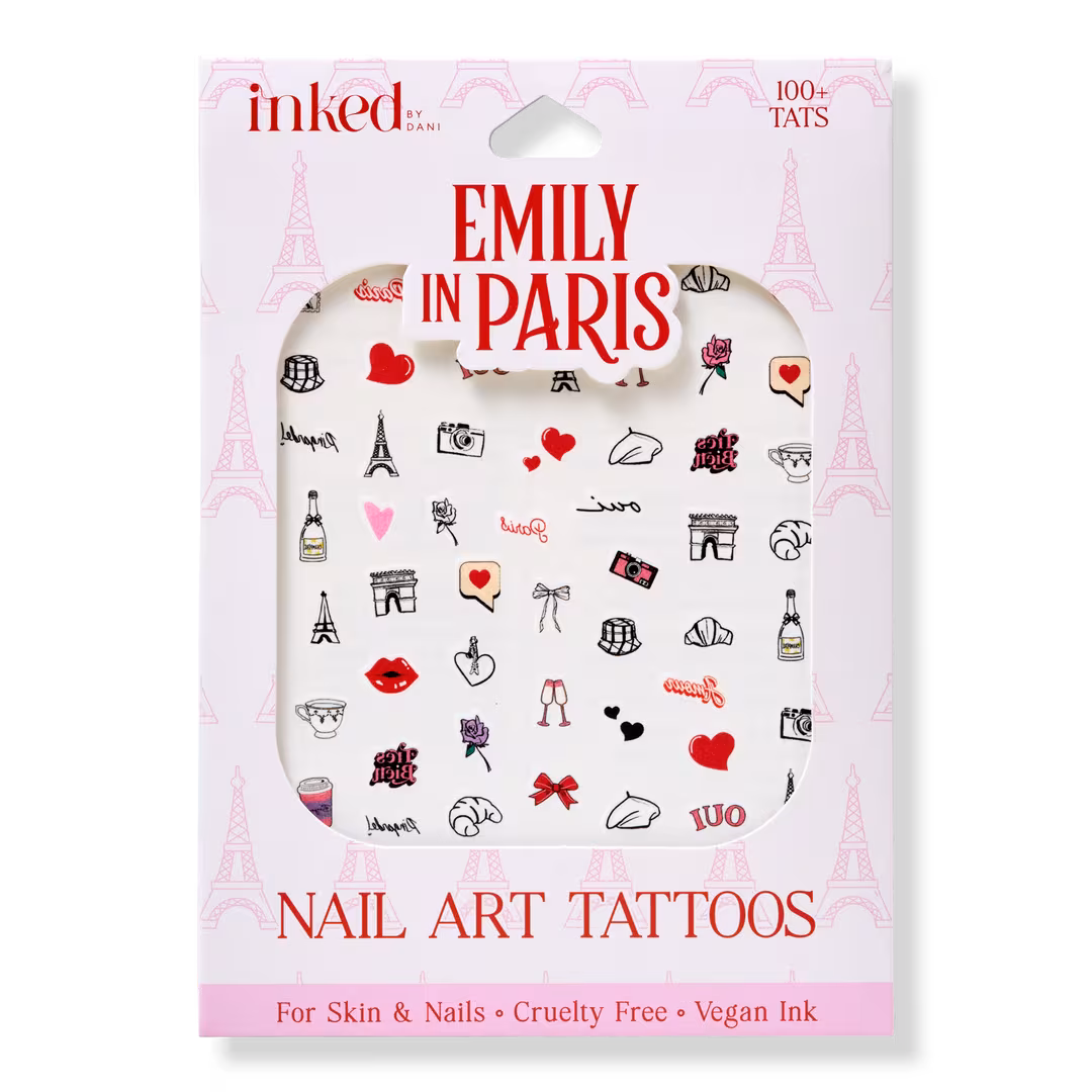 Inked by Dani  INKED by Dani x Emily in Paris: Amour Nail Art