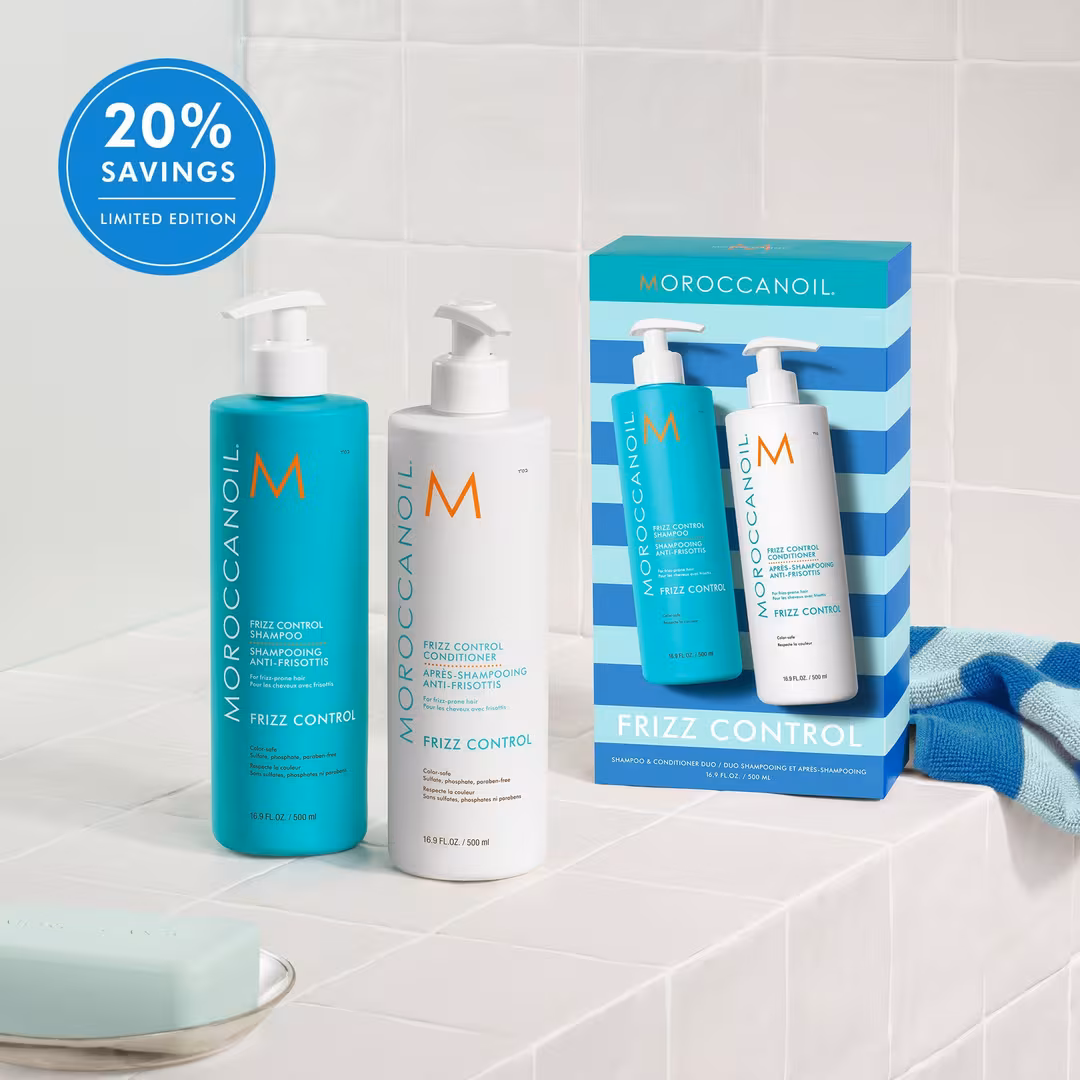 Moroccanoil  Frizz Control Shampoo & Conditioner Half-Liter Duo