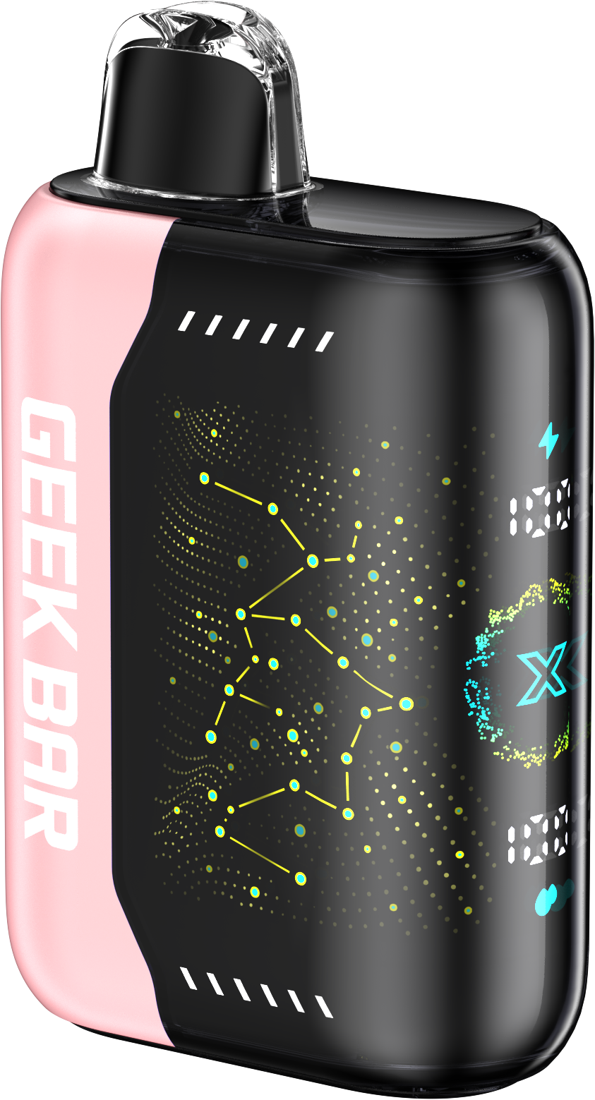 White Peach Raspberry Geek Bar Pulse X (Standard Version)