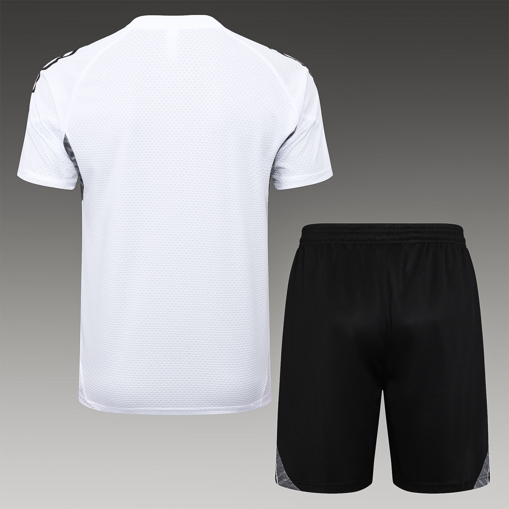 2025/2026 Real Madrid White Adult Short Sleeve Training Suit (Adult Kids Kit)