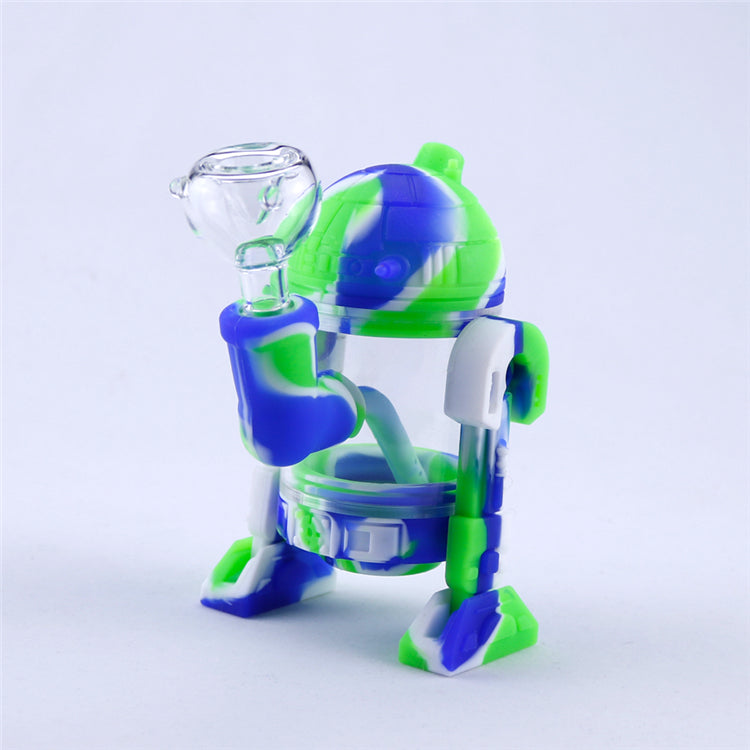 5 Glow In The Dark Silicone Dab Rig (Random Color)