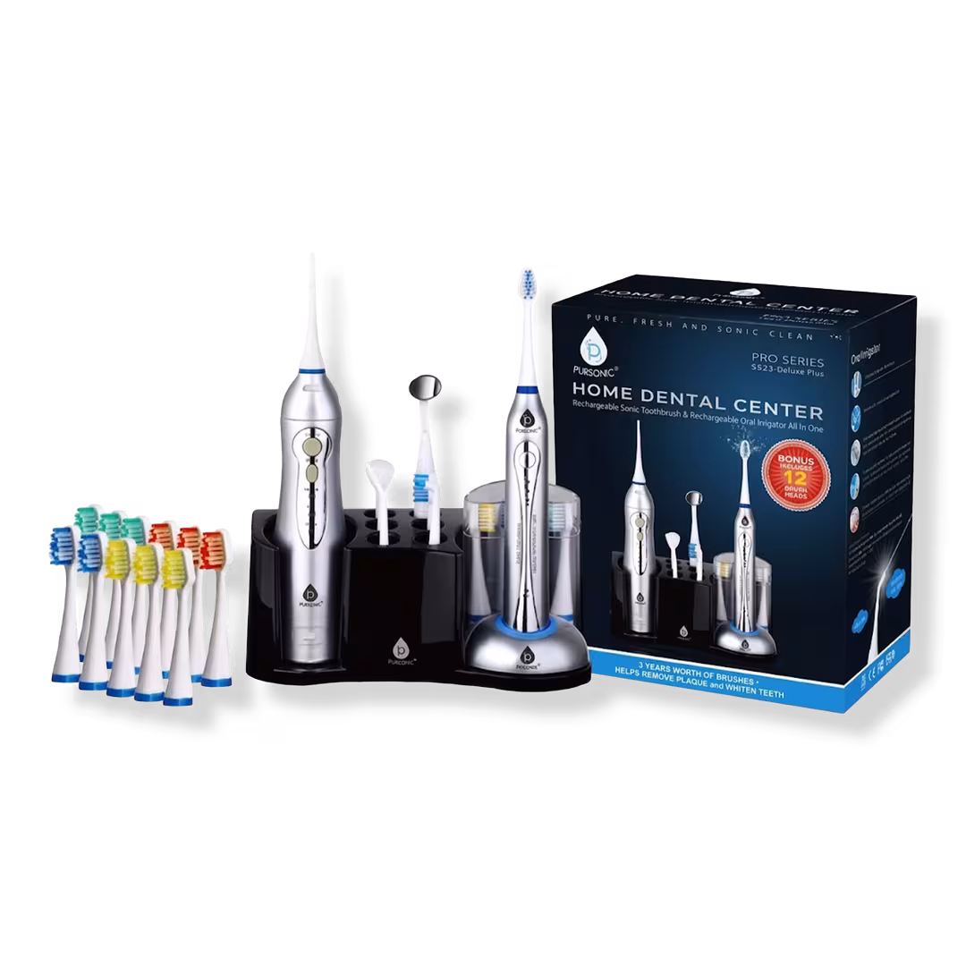 PURSONIC  Rechargeable Electric Toothbrush & Rechargeable Water Flosser