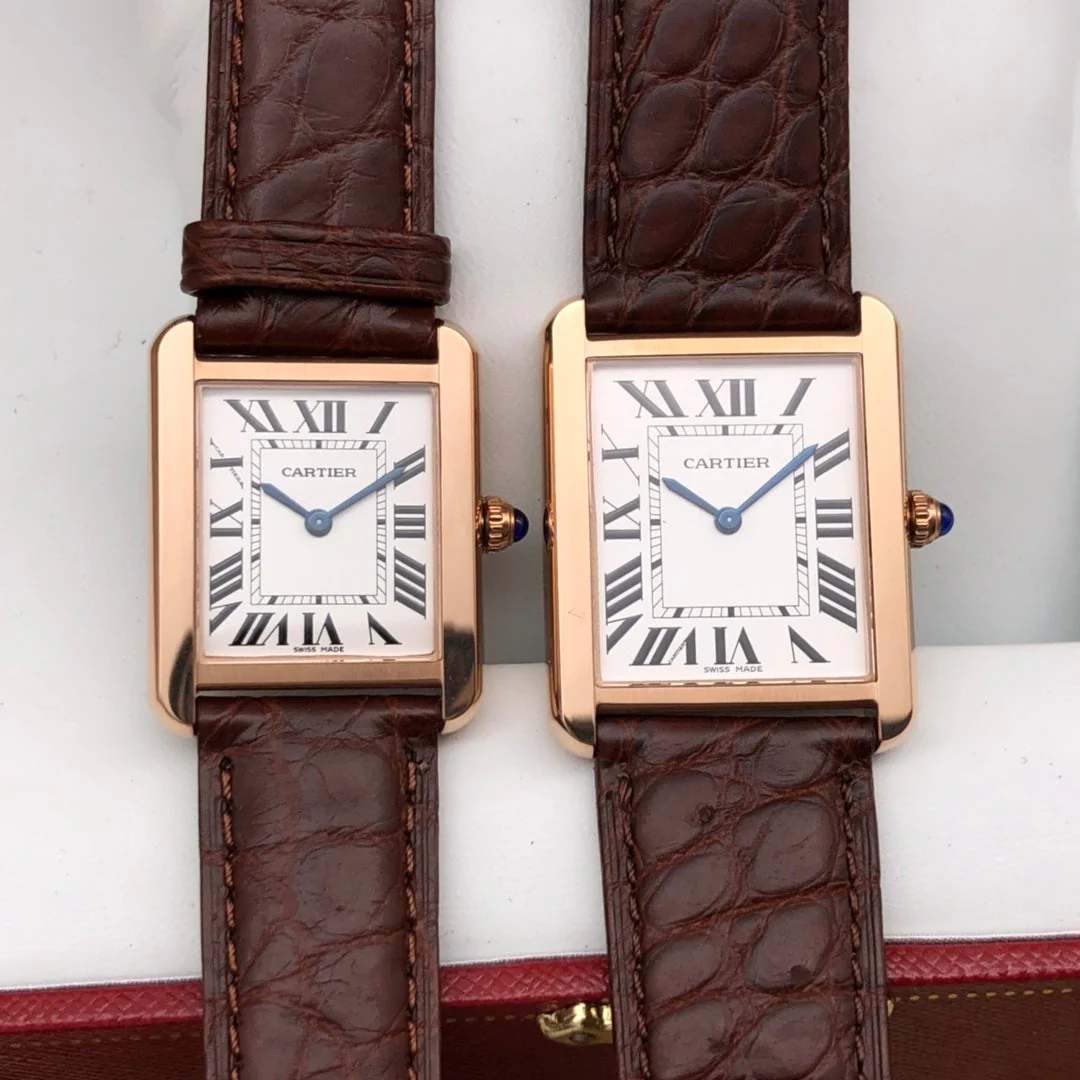 Cartier Watch TANK LOUIS QUARTZ ROSE GOLD CASE