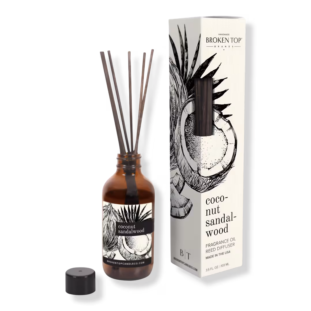 Broken Top Candle Co.  Coconut Sandalwood Reed Diffuser