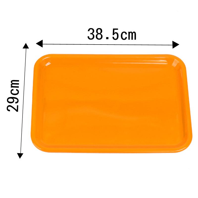 Melamine Simple Yellow Rolling Tray