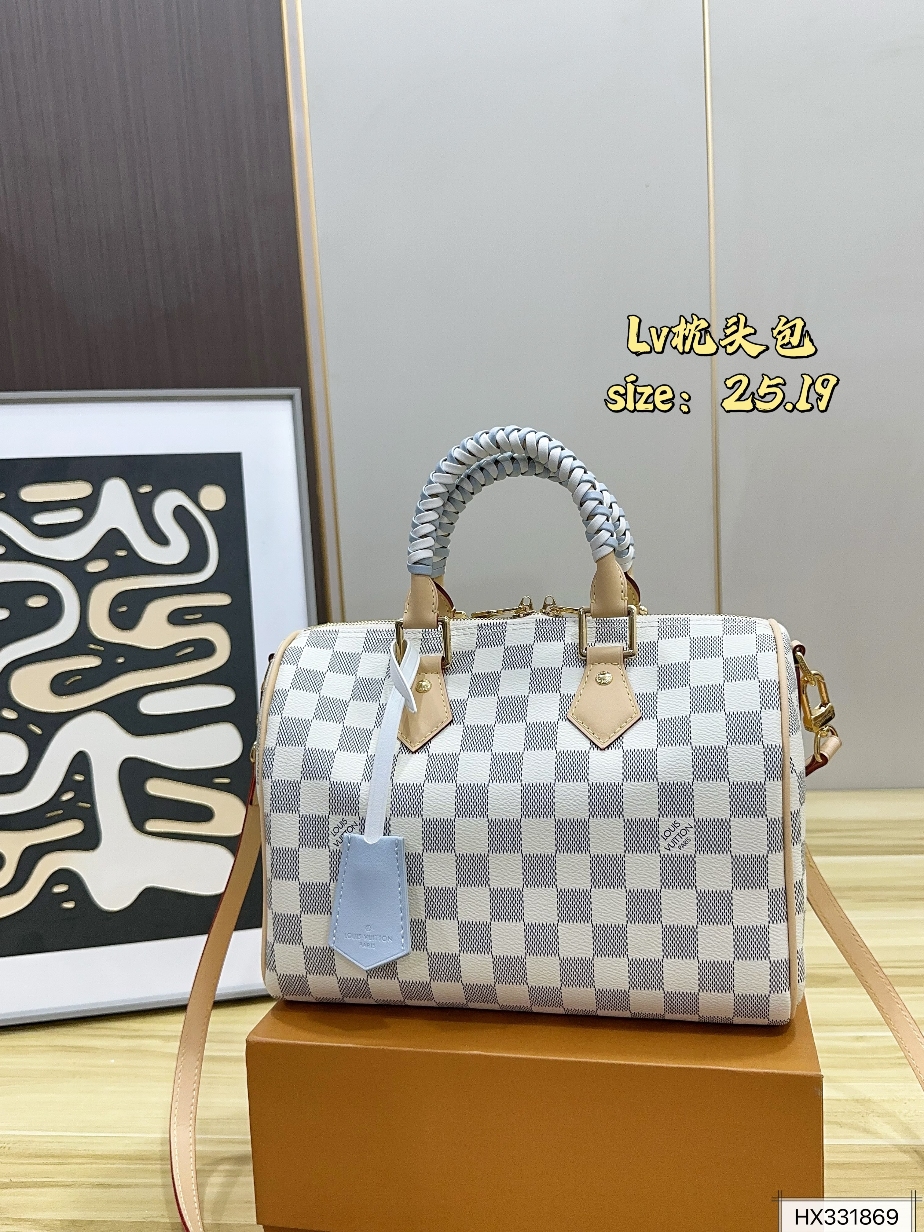 LV Speedy 25 Checkered Bag