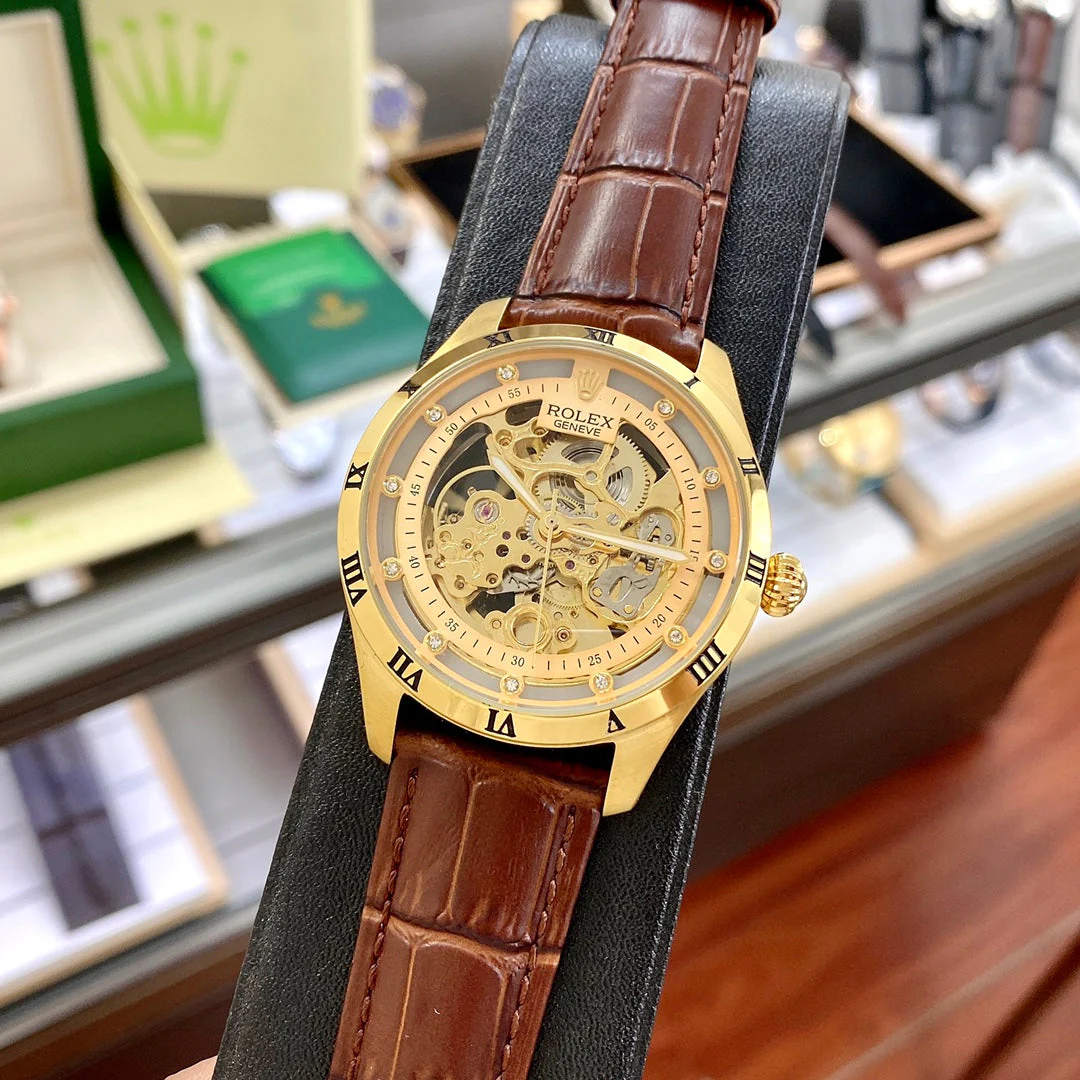 Rolex Watch CELLINI GENEVE 42MM LEATHER
