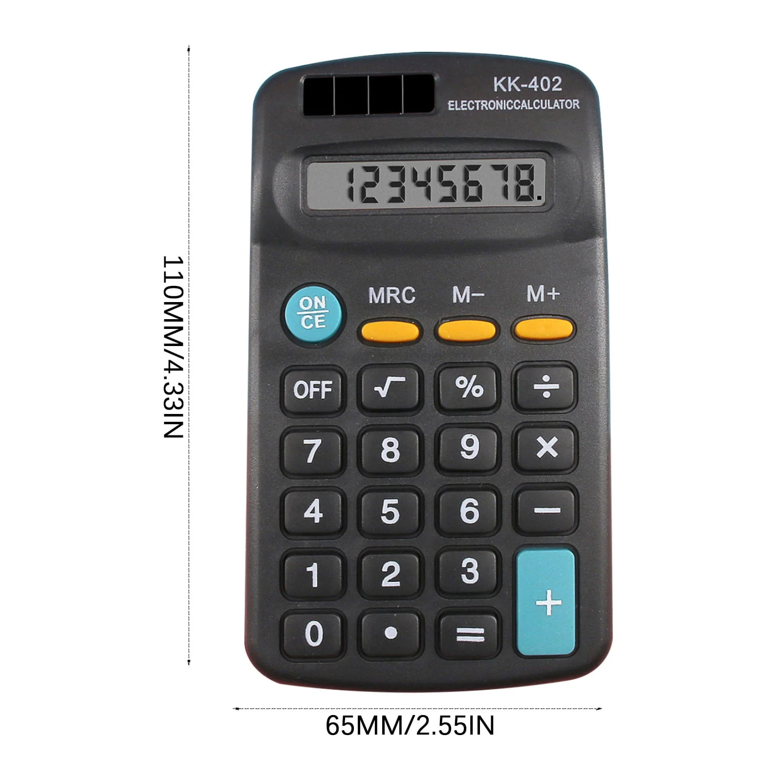 Basic Standard Calculators Mini Digital Desktop Calculator with 8-Digit LCD Display, Battery Solar Power Smart Calculator Pocket Size for Home School for Kids Home, Office, School, Class and Business