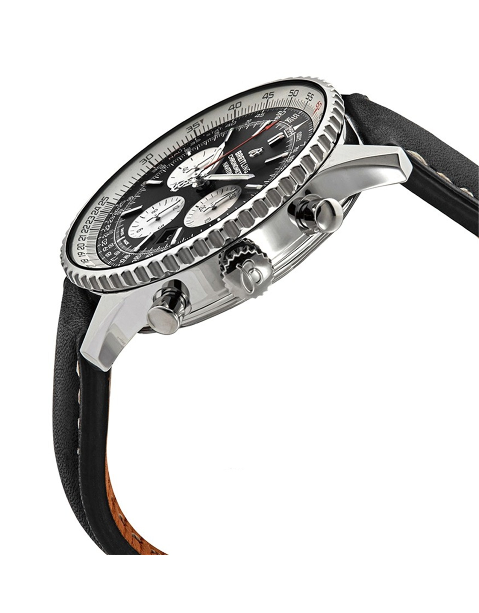Replica Breitling Navitimer Black Dial Leather Strap AB0127211B1X1