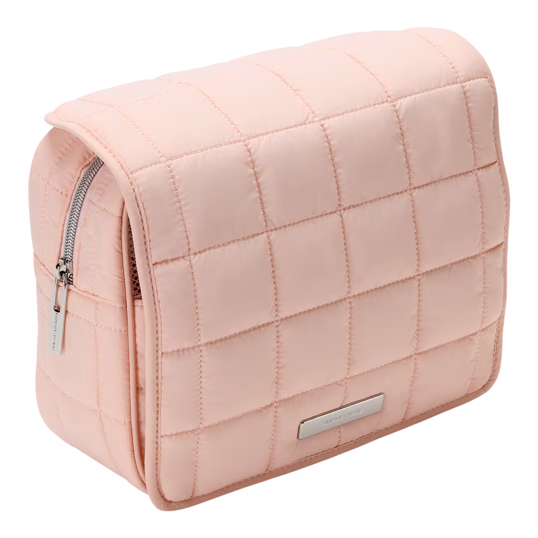 Tartan + Twine  Light Pink Puffer Hanging Organizer
