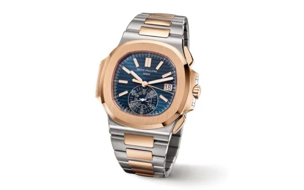 Replica Nautilus 5980/1AR-001 Patek Philippe Flyback chronograph, Date.  40.5 mm,Steel/rose gold