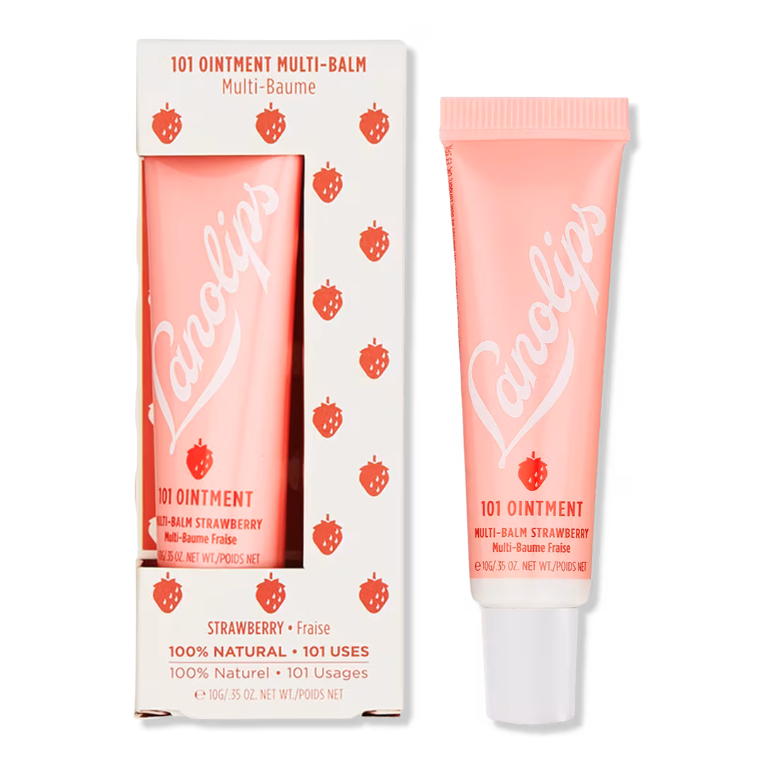 Lanolips  Strawberry 101 Ointment Multi-Balm - Dry Lips Treatment