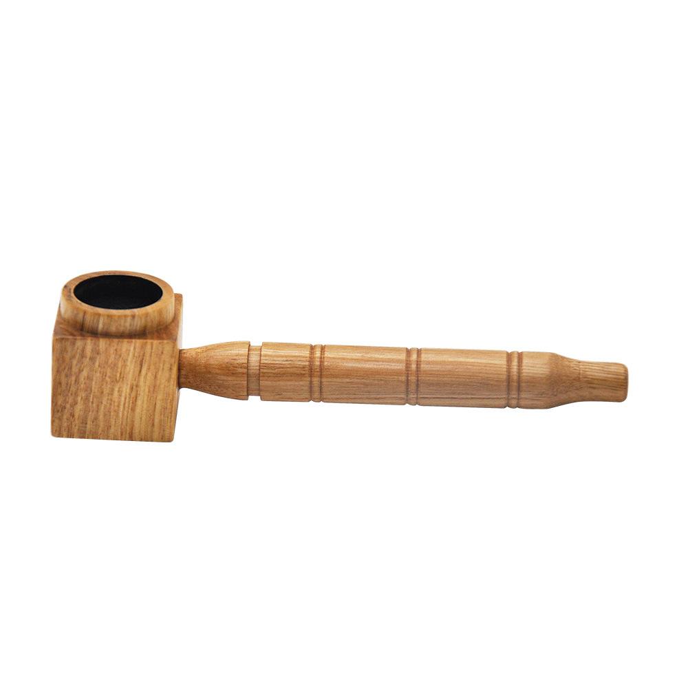 Square Smoking Wooden Pipe