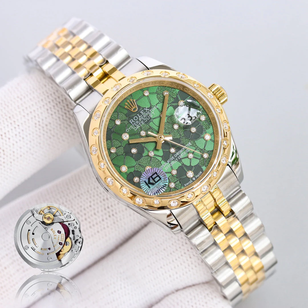 Rolex Watch DATEJUST 31  GOLD BLUE DIAL Watch