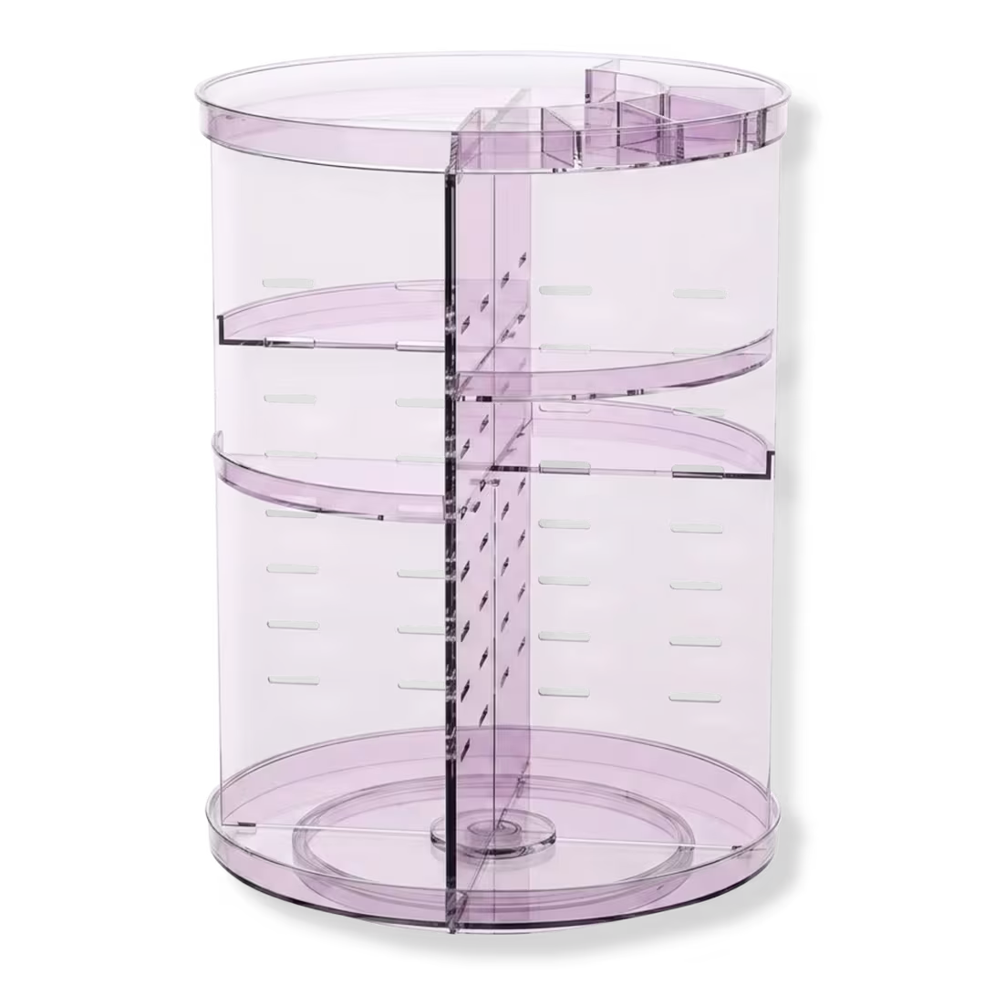 Positive Vibes  Rotating Makeup Organizer For Vanity