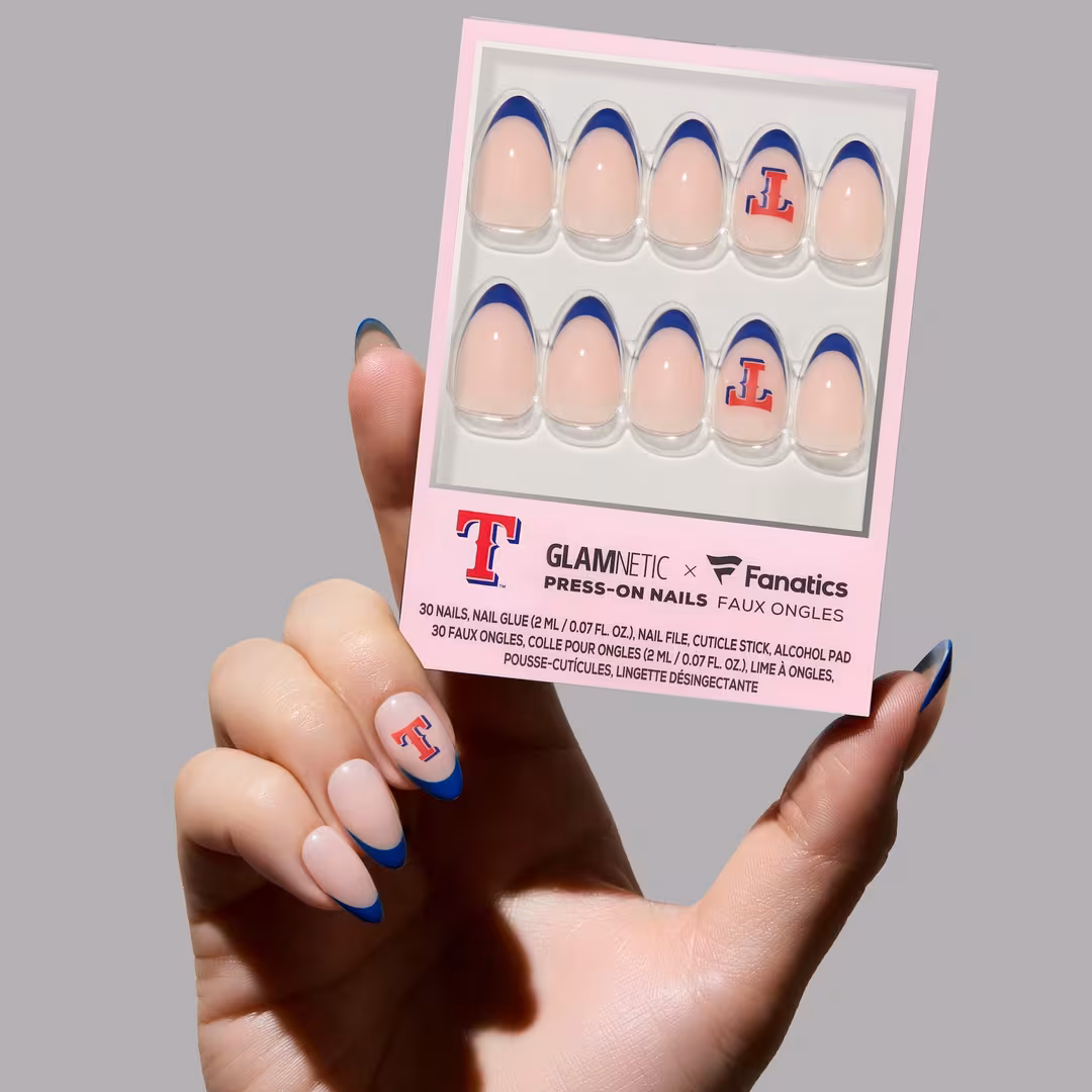 Glamnetic x Fanatics Nail  Texas Rangers Press-On Nails