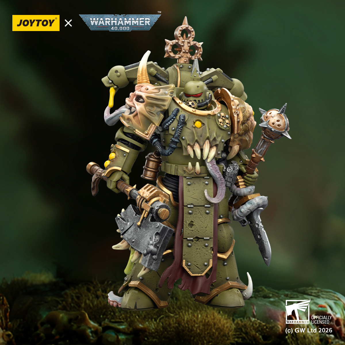 JOYTOY Warhammer 40k 1: 18 Death Guard Plague Marines - JOYTOY WORLD