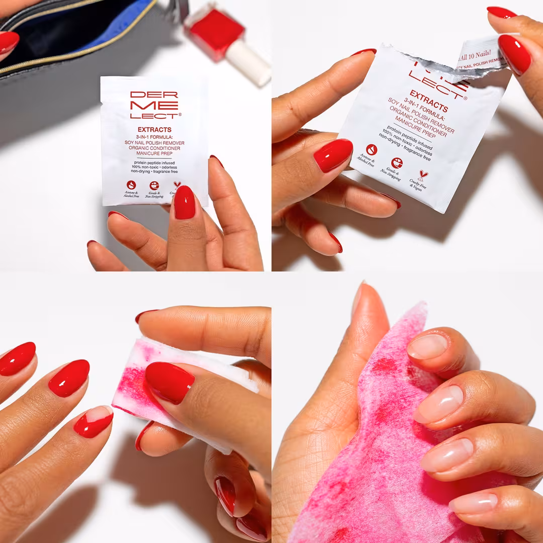 Dermelect  Extracts 3-In-1 Soy Nail Polish Remover