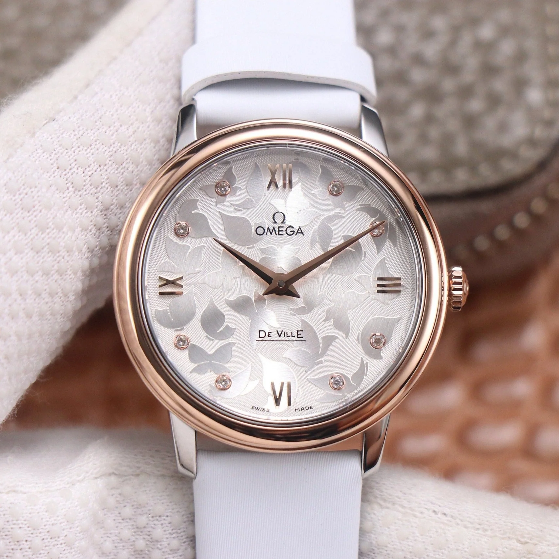 Omega Watch DE VILLE PRESTIGE 32 ROSE GOLD WHITE DIAL