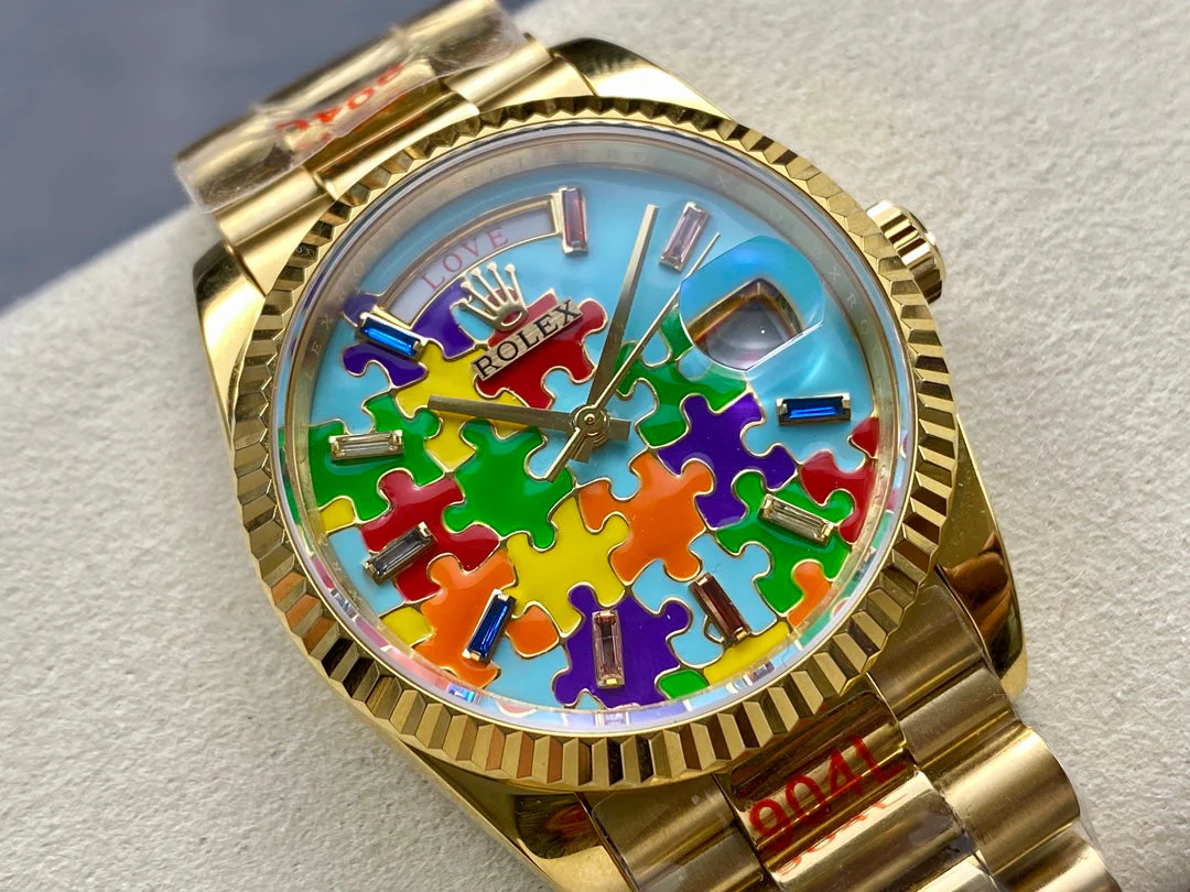 Rolex Watch Day-Date 36mm Gold Multicolor