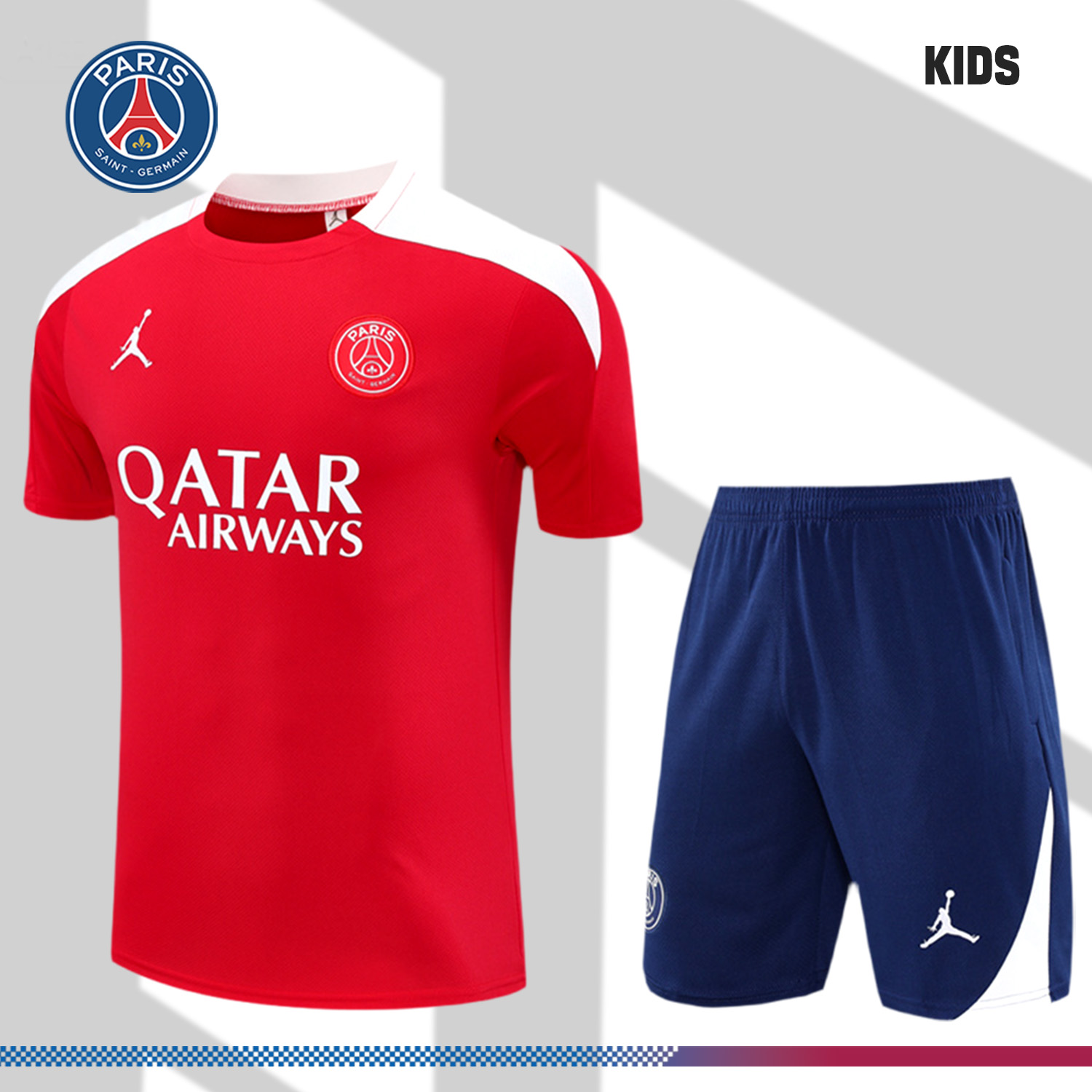 2025/2026 Paris Saint Germain Short Sleeve Training Kit (Kids Kit)