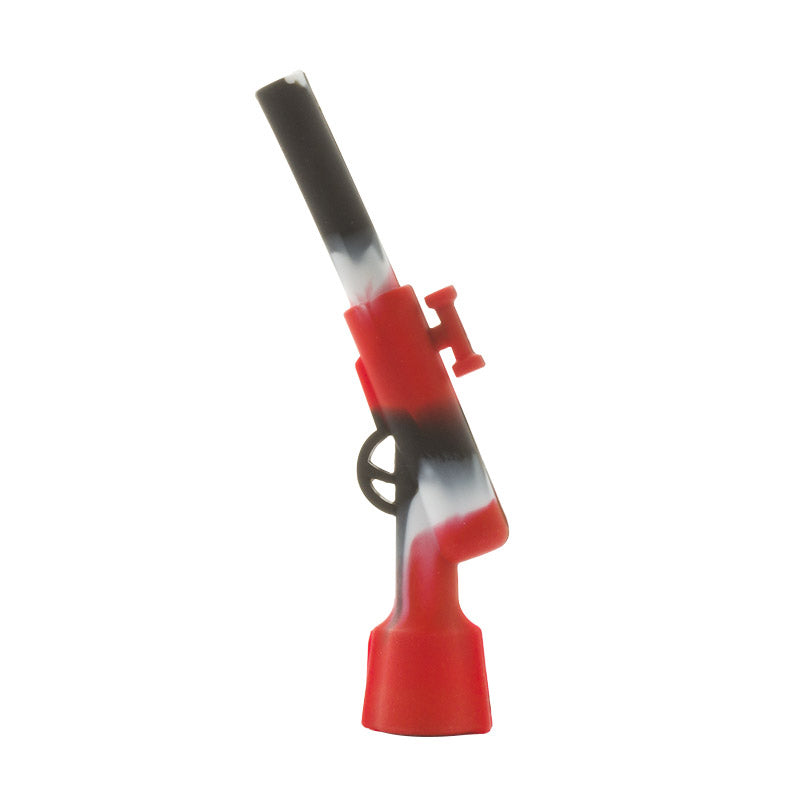 Rifle Silicone Pipe w/ Stainless Steel Bowl