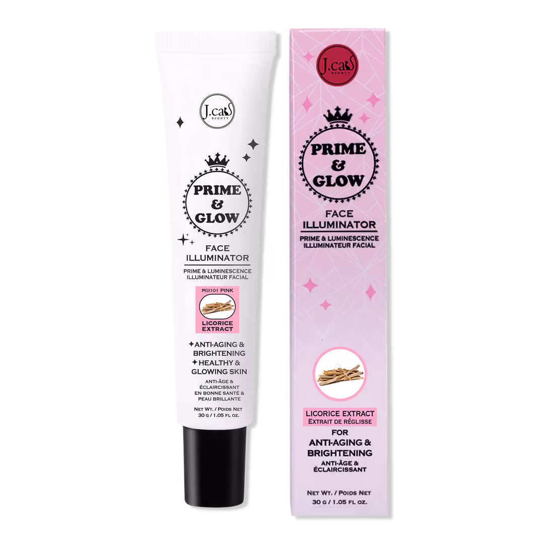 J.Cat Beauty  Prime & Glow Face Illuminator Licorice Extract Pink