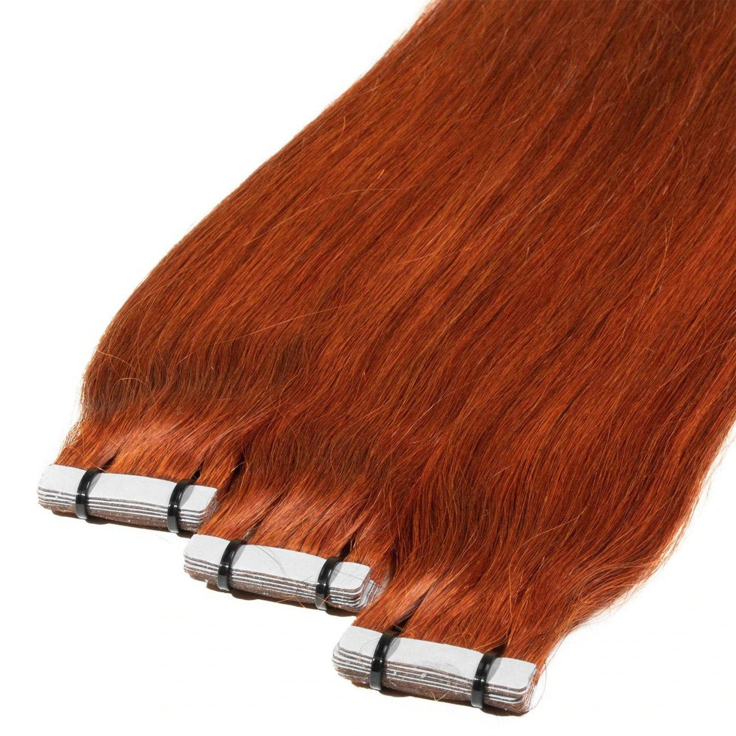 Tape Extensions Premium Echthaar #8/43 hellblond rot-gold