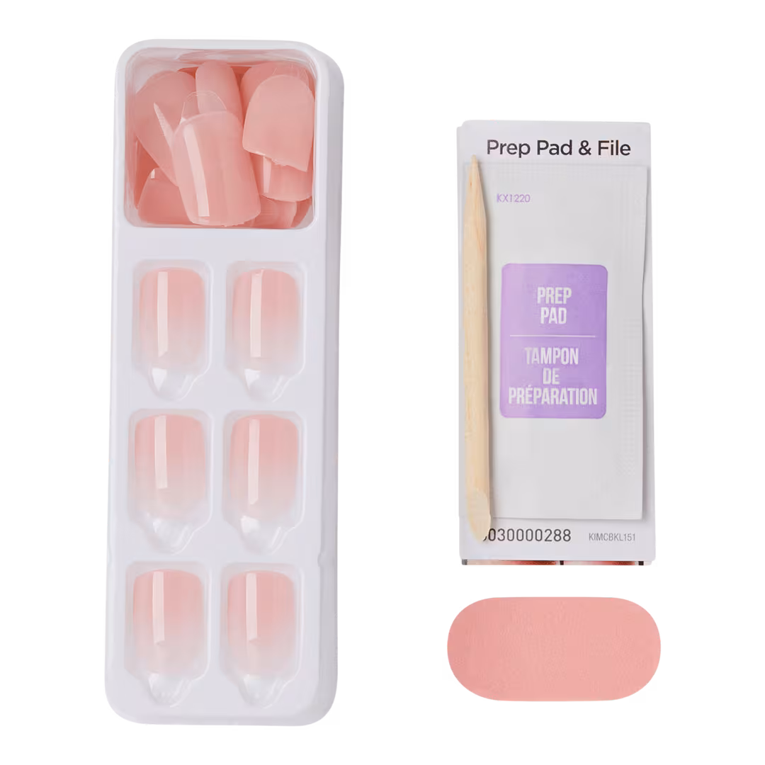 Kiss  Impress Bare but Better Short Squoval Press On Nails, Instinct