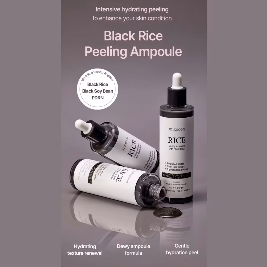 Mixsoon  Black Rice Peeling Ampoule