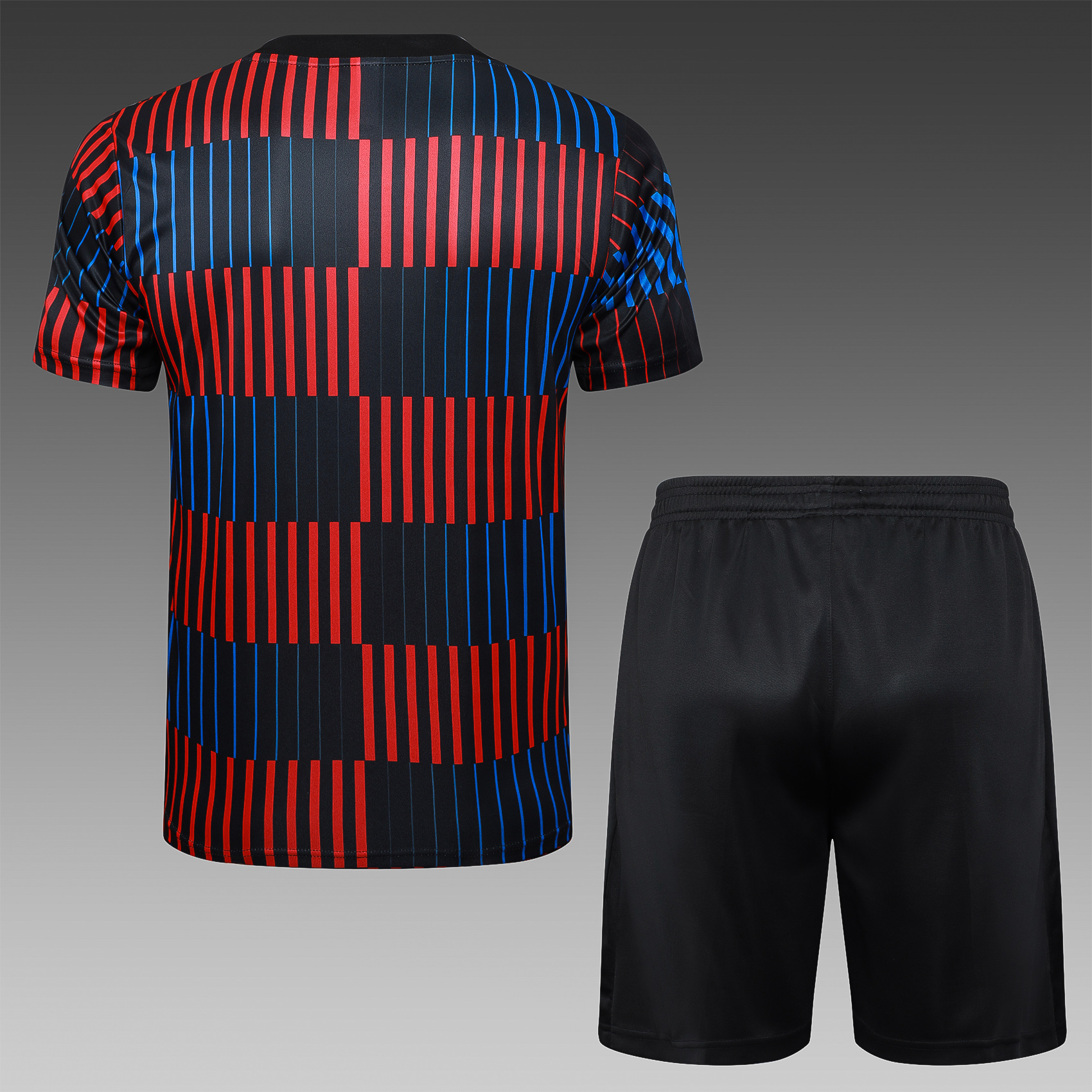 2024/2025 Barcelona black adult short-sleeved training suit (Adult kit)