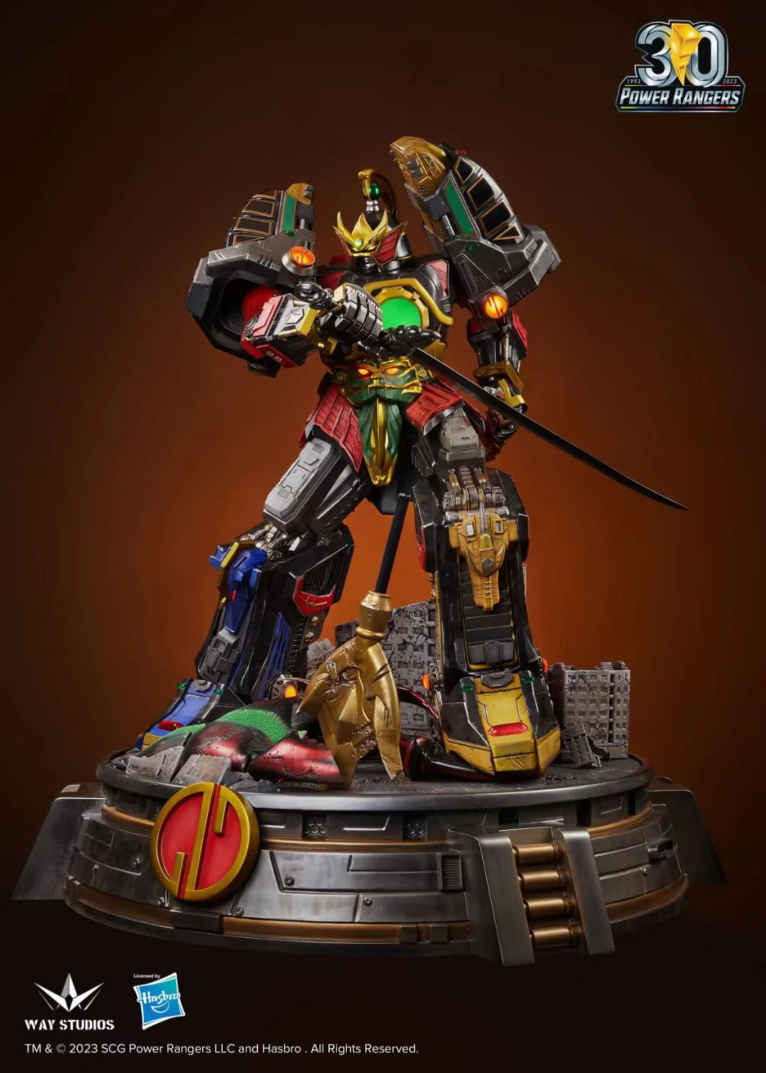 Way Studio - Licensed 30 Years Anniversary Power Rangers Megazord | 30周年恐龙战队迈克佐德