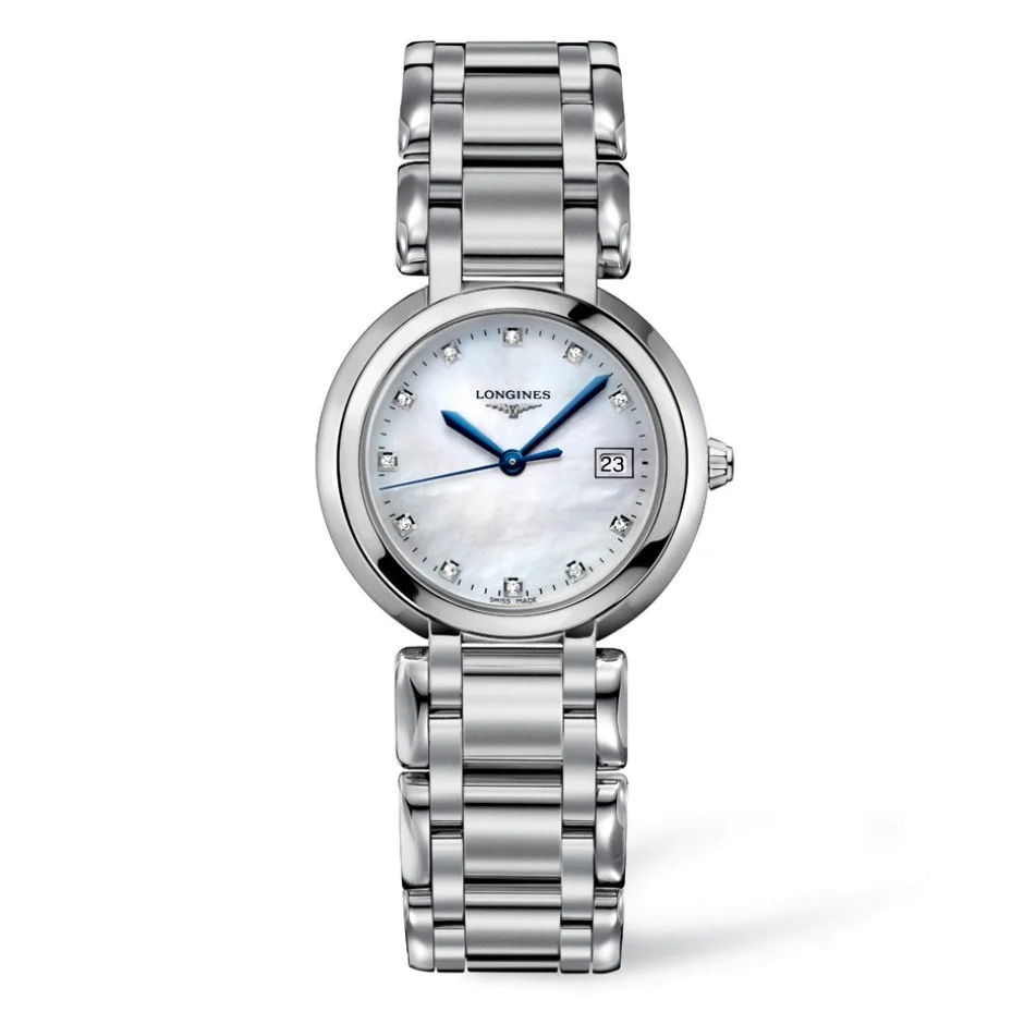 Longines Primaluna 30MM Quartz Mother of Pearl Diamond Markers L81124876