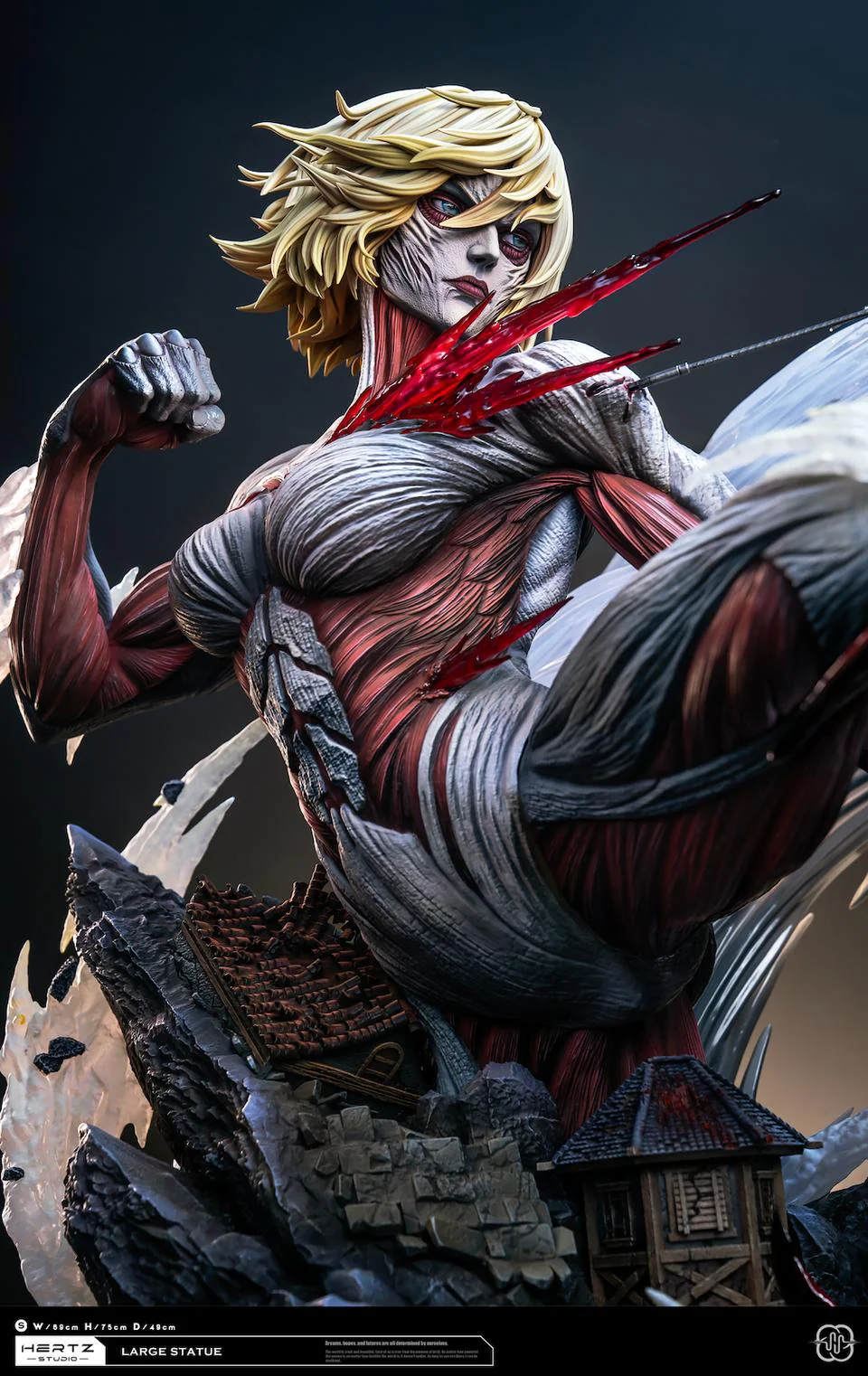 Attack on Titan - Mikasa Ackerman VS Female Titan | Resin Statue | by Hertz Studio