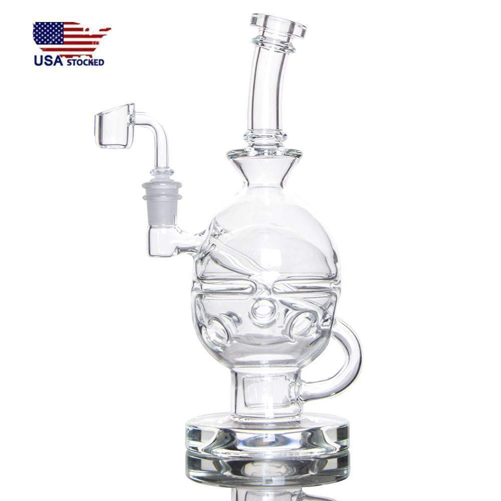 9 inch Fabsphere with Flower of Life perc 14.5mm