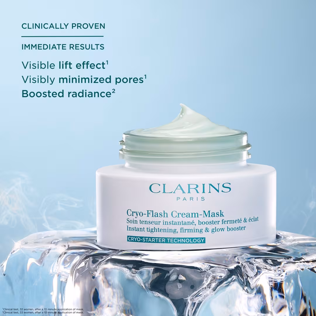 Clarins  Cryo-Flash Instant Lift Effect & Glow Boosting Face Mask