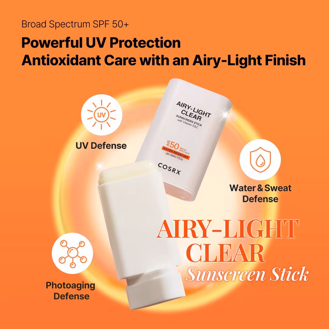 COSRX  Airy-Light Clear Sunscreen Stick SPF 50