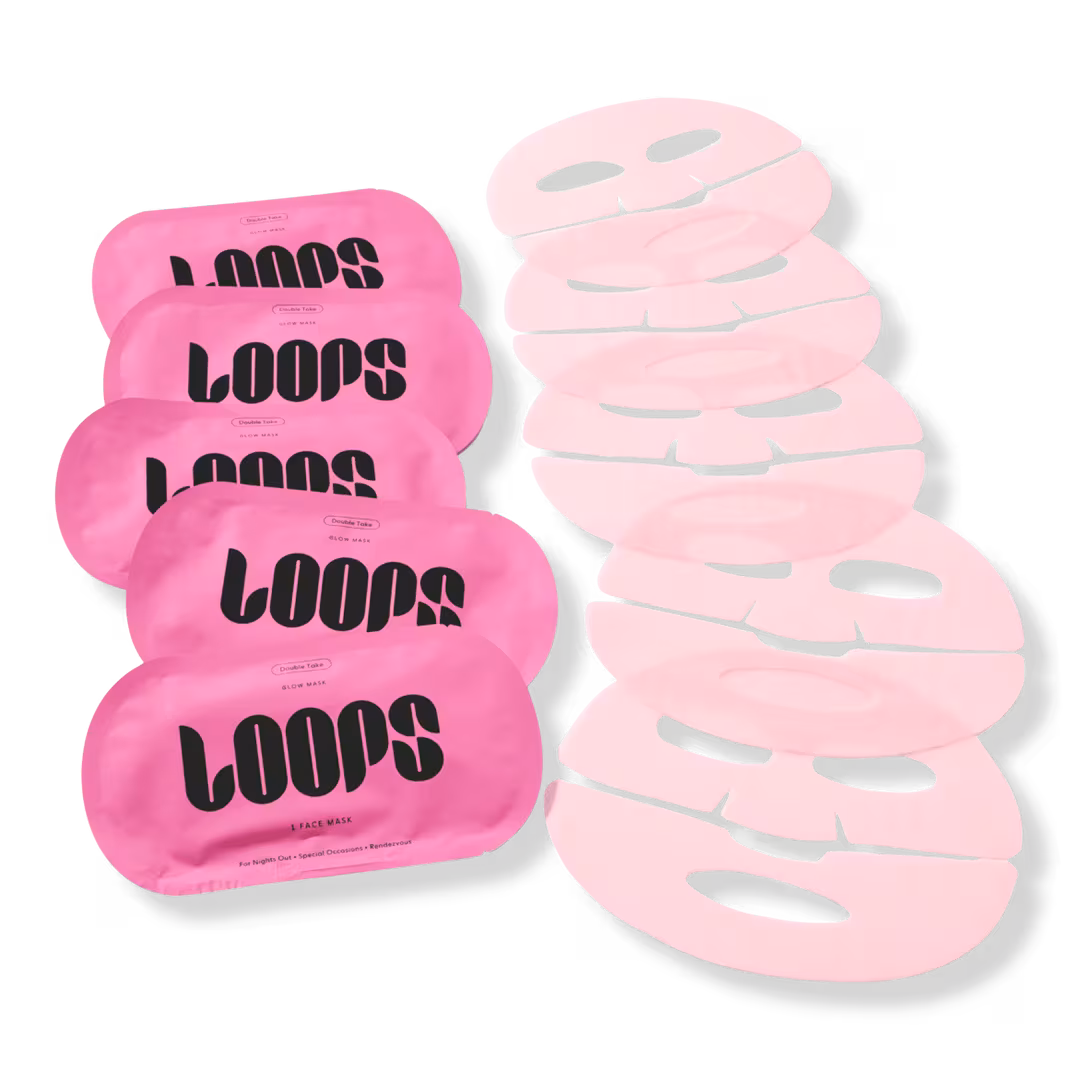 LOOPS  Double Take Glow Hydrogel Face Mask Set