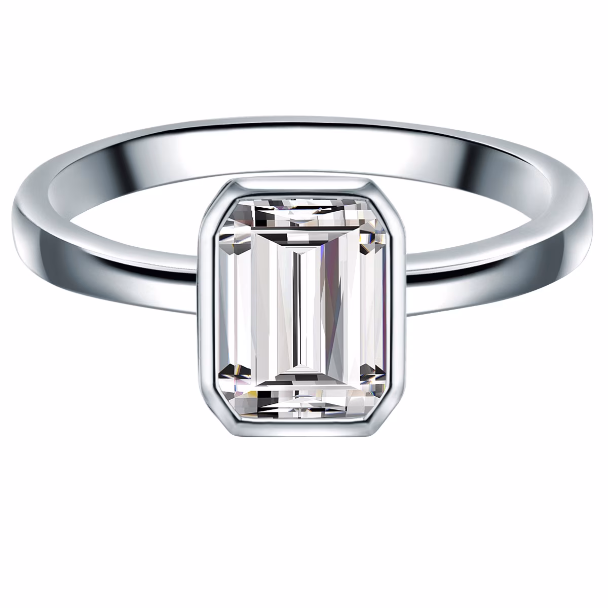 Ring Sterling Silber Zirkonia in Silber