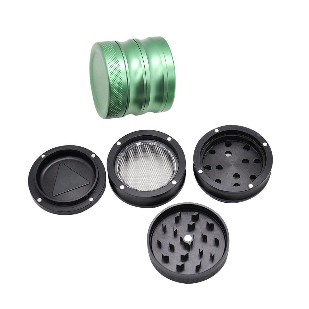 Easy Grip Aluminium Herb Grinder 4 Piece 56mm (3 Color)