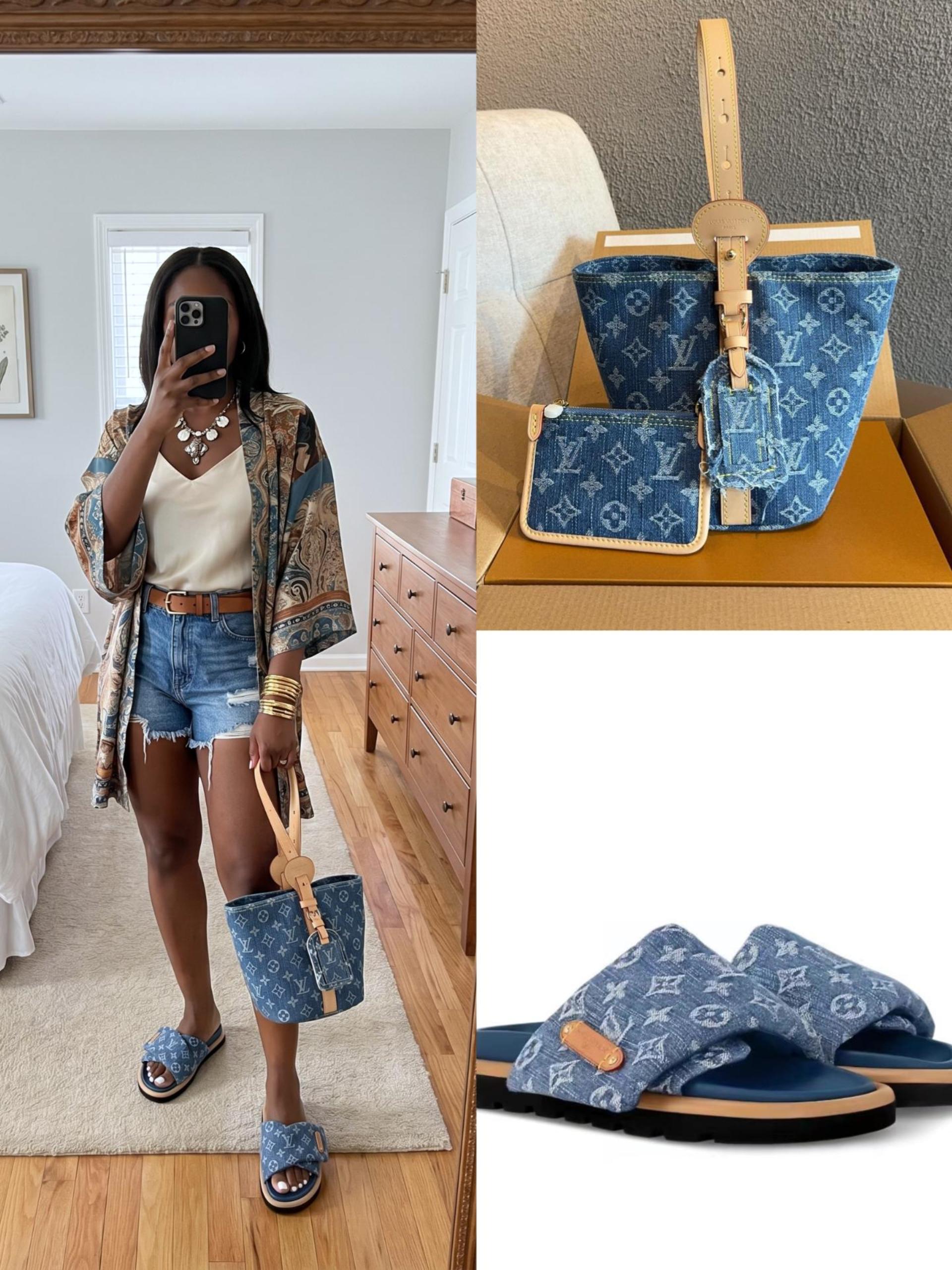 LV Shoes & Bag Set