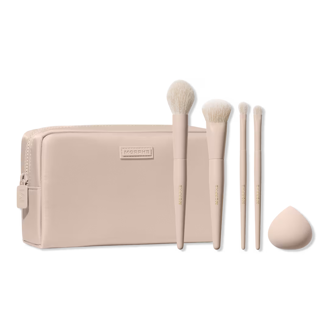 Morphe  Oat Latte 5-Piece Face & Eye Brush Set
