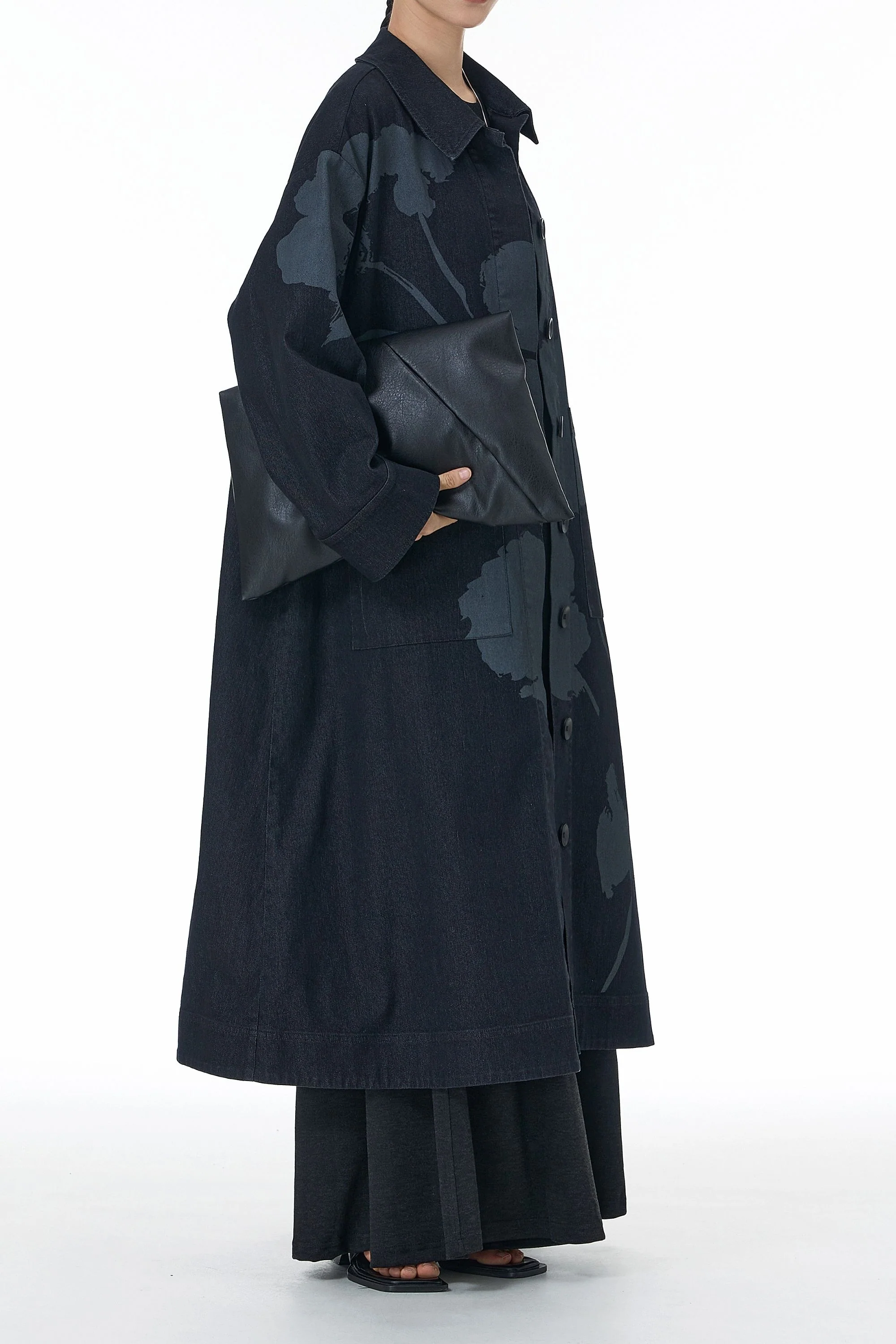 Ink & Ash Black Trench Coat