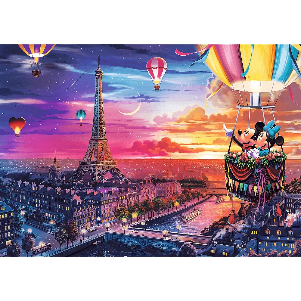 Puzzle Premium Plus Quality 1000 El. Mickey I Minnie W Paryżu
